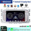 Für Ford Focus 2 MK2 Mondeo S C Max Galaxy 32G Android 13 Autoradio Navi Carplay