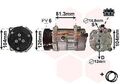 VAN WEZEL Kompressor, Klimaanlage  u.a. für FORD, SEAT, VW