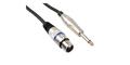 HQ-Power PROFESSIONELLES XLR-KABEL, XLR-BUCHSE AUF 6.3mm-MONO-KLINKENSTECKER ...