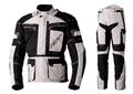 RST Pro Series Adventure-X silber/schwarz Textil Motorradjacke & Hose