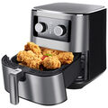 5.5L Heißluftfritteuse Fritteuse Friteuse Backofen Airfryer XL Fettfrei Pommes