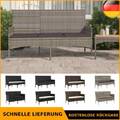 Gartensofa 3-Sitzer mit Kissen Gartenbank Gartenmöbel Sofa Poly Rattan vidaXL