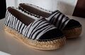 Ausgefallene Espadrille ELISA von MACARENA, Zebralook, Gr. 37 * NEU mit Karton