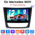 6+128G 9''Android12 Für Mercedes Benz CLS E-Class W211 W219 GPS Navi DAB+ WiFi