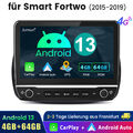 4GB+64GB Android 13 Für Mercedes Benz Smart Forfour Fortwo 453 Autoradio Carplay