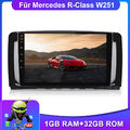 Für Mercedes R-Class W251 R300 ML W164 9" Android 12 Autoradio GPS NAVI DAB+ BT