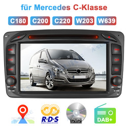 Für Mercedes Benz C-Klasse Autoradio DVD GPS W203 W209 C180 C200 W639 Viano CLK