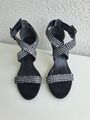 Tamaris high heels Sandalen,  Damen Stiletto Gr. 41 Schwarz/Weiß