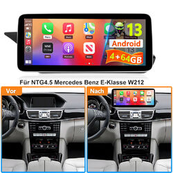 12.3" Android 13 Carplay Autoradio Für NTG4.5 Mercedes Benz E-Klasse W212 4G+64G