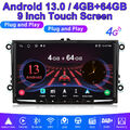 4+64GB Android13 Autoradio GPS Navi Carplay SWC für VW Golf Touran Tiguan Passat