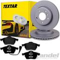 TEXTAR BREMSSCHEIBEN 312mm + BELÄGE VORNE für VW GOLF 4 AUDI A3 TT LEON OCTAVIA