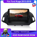 Carplay Android 12 Für Ford Kuga 2013-2016 Autoradio GPS NAVI USB BT DAB+ 4+64GB