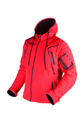 Motorradjacke Bikerjacke Herren Touren Jacke Soft Textil Wasserdicht Rot 3XL