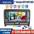 Für Audi TT MK2 8J 2006-2014 7" Carplay Android 13 Autoradio GPS Navi Bluetooth