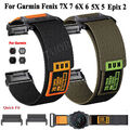 Quick Fit Nylon Armband Ersatz für Garmin Fenix 7 7X 6 6X Pro 5/X Plus 3 HR Epix