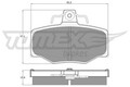 TOMEX Brakes Bremsbelagsatz, Scheibenbremse TX 12-93 für NISSAN