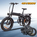Hybrid Elektrofahrrad 20 Zoll 48V 500W Fat Reifen E-Bike Mountainbike Pedelec