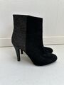 UNISA Stiefeletten,Ankle Boots,Gr.37, Leder,schwarz,black,Schuhe,High Heels