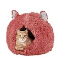 Katzenbett Katzenhöhle Haustierbett Kuschelbett  Donut Höhle Kissen NEU