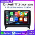 Android 13 Autoradio 1+32GB GPS SWC WIFI DAB+ Für Audi TT MK2 8J 2006-2014 NEU