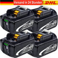 4X Original 18V 8,0Ah Akku Für Makita BL1850 BL1830 BL1860 Led Anzeige/Ladegerät