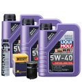 Motoröl 5W40 LIQUI MOLY Synthoil High Tech 3L+HENGST Ölfilter +Cera Tec