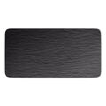 Villeroy & Boch Manufacture Rock Servierplatte schwarz 18x35cm Porzellan