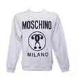 MOSCHINO Herren-Sweatshirt mit Rundhalsausschnitt aus Bio-Baumwolle ZRA1702 weiß