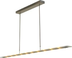 Pendelleuchte in Nickel Decke Hängeleuchte Modern Hängelampe dimmbar Sparlampe