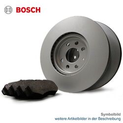 BOSCH Bremsscheiben Set + Beläge Low-Metallic für VW TRANSPORTER T5 Bus 7HB 7HJ