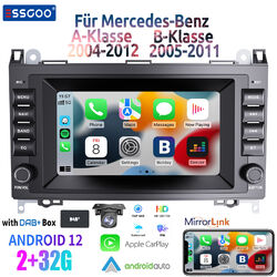 Für Mercedes Benz B Klasse W169 W245 B200 DAB+ AHD Autoradio Android 12 Carplay