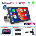 10.1 Zoll Android 13 Autoradio 1 DIN mit Carplay GPS Navi WiFi OBD2 BT 2G+64G