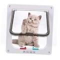 Sailnovo Katzenklappe 4-Way Magnetic Lock hundeklappe Haustiertüre Cat Flap 