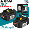 2x Für Makita 18V/6.0Ah Li-Ion Akku BL1860B BL1850B BL1840B BL1830B LXT BL1840