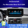 10.25" Android 14 DAB+ CarPlay Autoradio 4G Für Mercedes GLK-Klasse X204 NTG 4.0