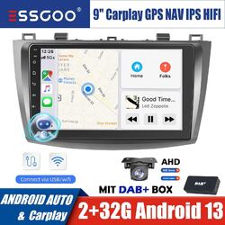 Für Mazda 3 2010-2013 2+32G DAB+ Carplay Android 13 Autoradio GPS Bluetooth +KAM