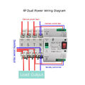 Umschalter Transferschalter Dual Netzteil automatisch Transfer Switch AC 100A 4P