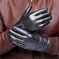 Handschuhe PU Leder Winterhandschuhe Herren Thermo Fahrrad Warm Sport Touchscree
