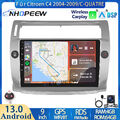 4GB+64GB Android 13 Autoradio GPS NAVI Carplay Für Citroen C4 2004-2009/C-QUATRE