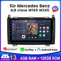 128G Carplay Autoradio Für Mercedes-Benz A/B Klasse/Vito W169 W639 W245 GPS DAB+