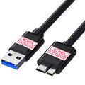USB-A 3.0 Datenkabel Micro-B für Toshiba Canvio Basics 2022 4 TB HDTB540EK3CA