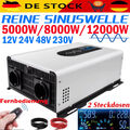 8000W 12000W Max 12V 24V 48V - 230V Reiner Sinus Spannungswandler Wechselrichter