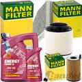 MANN INSPEKTIONSKIT+6L MANNOL NRG 5W-30 ÖL passend für AUDI A4 B8 Q5 8R 3.0 TDI