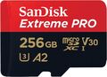 SanDisk Extreme PRO microSDXC UHS-I Speicherkarte 256 GB + Adapter & RescuePRO D