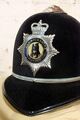 Englischer Polizeihelm - original Bobby Helmet  UK - Warwick ShirePolice