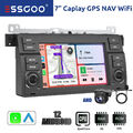 Android 12 Carplay Für BMW 3er E46 318 320  Autoradio 2+32G GPS RDS + MIK Kamera