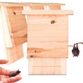 4x Fledermauskasten Fledermaushaus Fledermaus Nistkasten für Fledermäuse Holz 