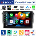 DAB+ 64G Android 13 Carplay Autoradio GPS Navi RDS +Kamera Für Mazda 3 2003-2009