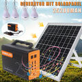 100W Generator PowerStation Tragbare Solarpanel Kit Stromerzeuger USB Ladegerät