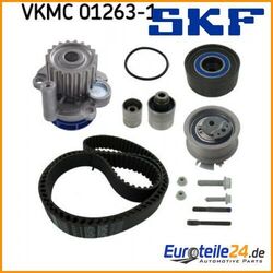 Wasserpumpe + Zahnriemensatz SKF VKMC01263-1 für Audi A4 A3